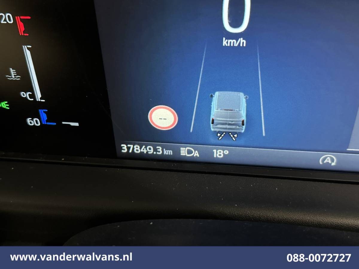 Ford Transit Custom Ford Transit Custom 2.0 TDCI 136pk L1H1 Euro6 Airco | Navigatie | LED | Apple Carplay | Adaptieve Cruisecontrol | Leder Stuur Android Auto, Verwarmde voorruit, Stoelverwarming, Parkeersensoren, Bijrijdersbank, 2590kg trekvermogen