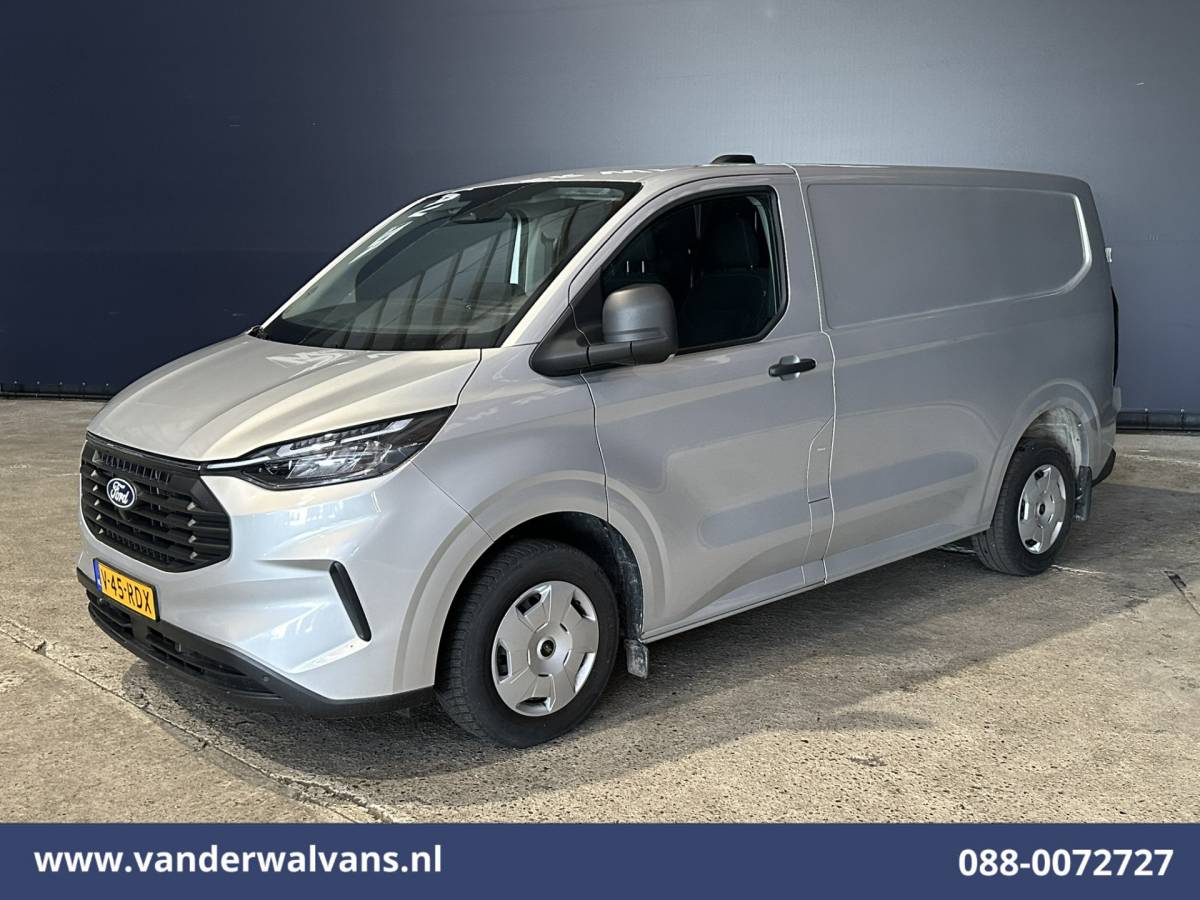 Ford Transit Custom Ford Transit Custom 2.0 TDCI 136pk L1H1 Euro6 Airco | Navigatie | LED | Apple Carplay | Adaptieve Cruisecontrol | Leder Stuur Android Auto, Verwarmde voorruit, Stoelverwarming, Parkeersensoren, Bijrijdersbank, 2590kg trekvermogen