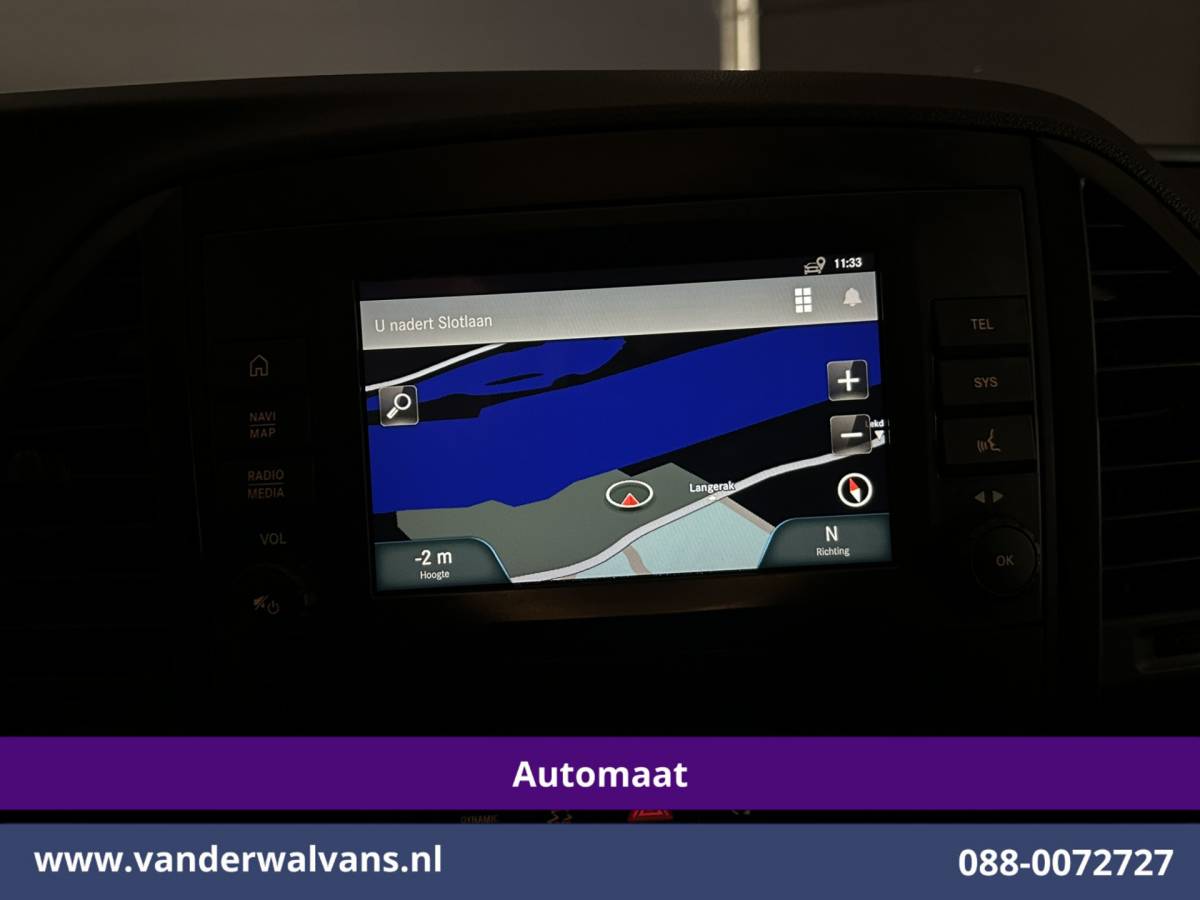 Mercedes-Benz Vito Mercedes-Benz Vito 114 CDI 136pk 9G-Tronic Automaat  L2H1 Inrichting Euro6 Airco | Camera | Navigatie | Apple Carplay Android Auto, Cruisecontrol, Trekhaak, Parkeersensoren, Bijrijdersbank