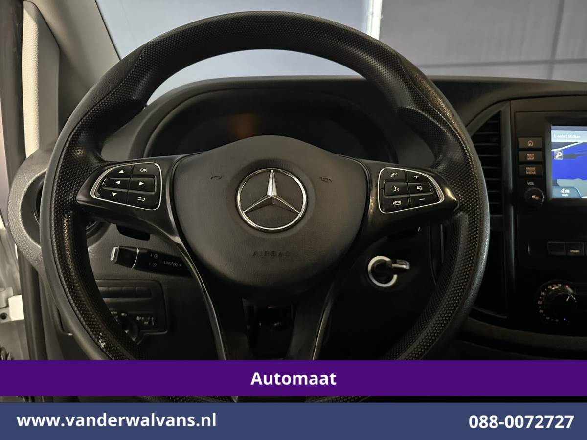 Mercedes-Benz Vito Mercedes-Benz Vito 114 CDI 136pk 9G-Tronic Automaat  L2H1 Inrichting Euro6 Airco | Camera | Navigatie | Apple Carplay Android Auto, Cruisecontrol, Trekhaak, Parkeersensoren, Bijrijdersbank