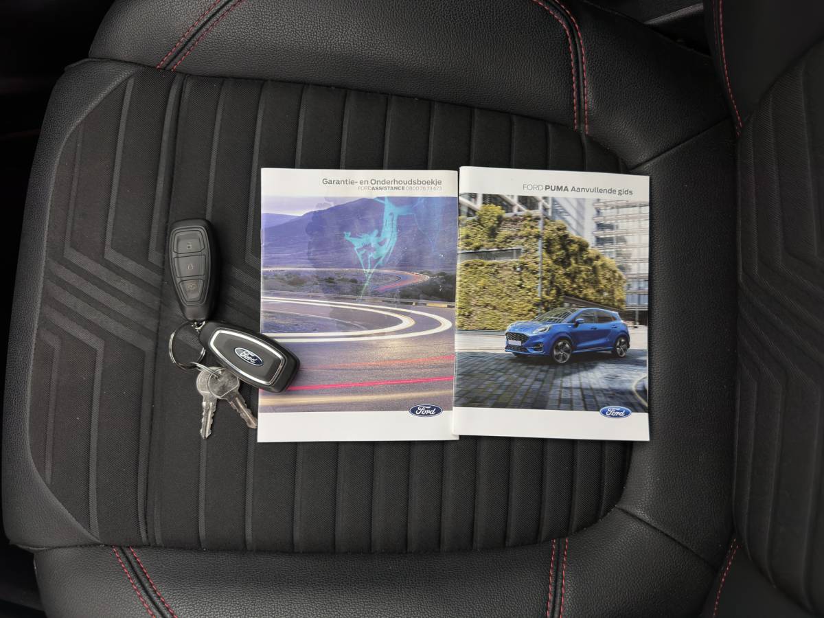 Ford Puma Ford Puma 1.0 EcoBoost Hybrid ST-Line X MHEV (INCL-BTW) *LEATHER-FABRIC | ADAPTIVE-CRUISE | FULL-LED | BANG&OLUFSEN |  BLIND-SPOT | CAMERA | HEATED-SPORTSEATS | DIGI-COCKPIT | NAVI-FULLMAP | PRIVACY-GLASS | AMBIENTLIGHT | TOWBAR | 18”A