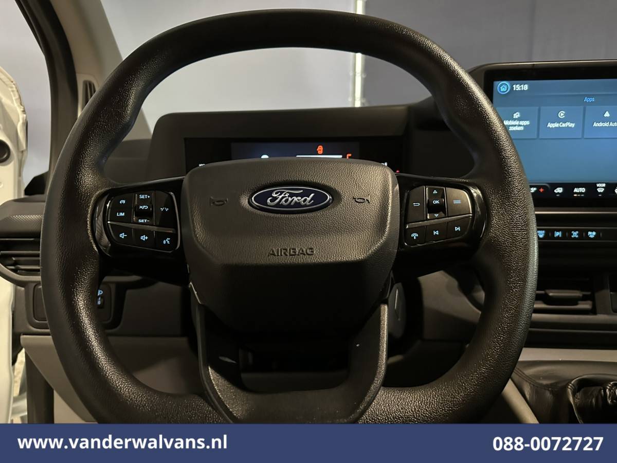 Ford Transit Custom Ford Transit Custom 2.0 TDCI 136pk L2H1 Euro6 Airco | Camera | Apple Carplay | LED | Cruisecontrol | Leder Android Auto, Verwarmde voorruit, Parkeersensoren, Bijrijdersbank
