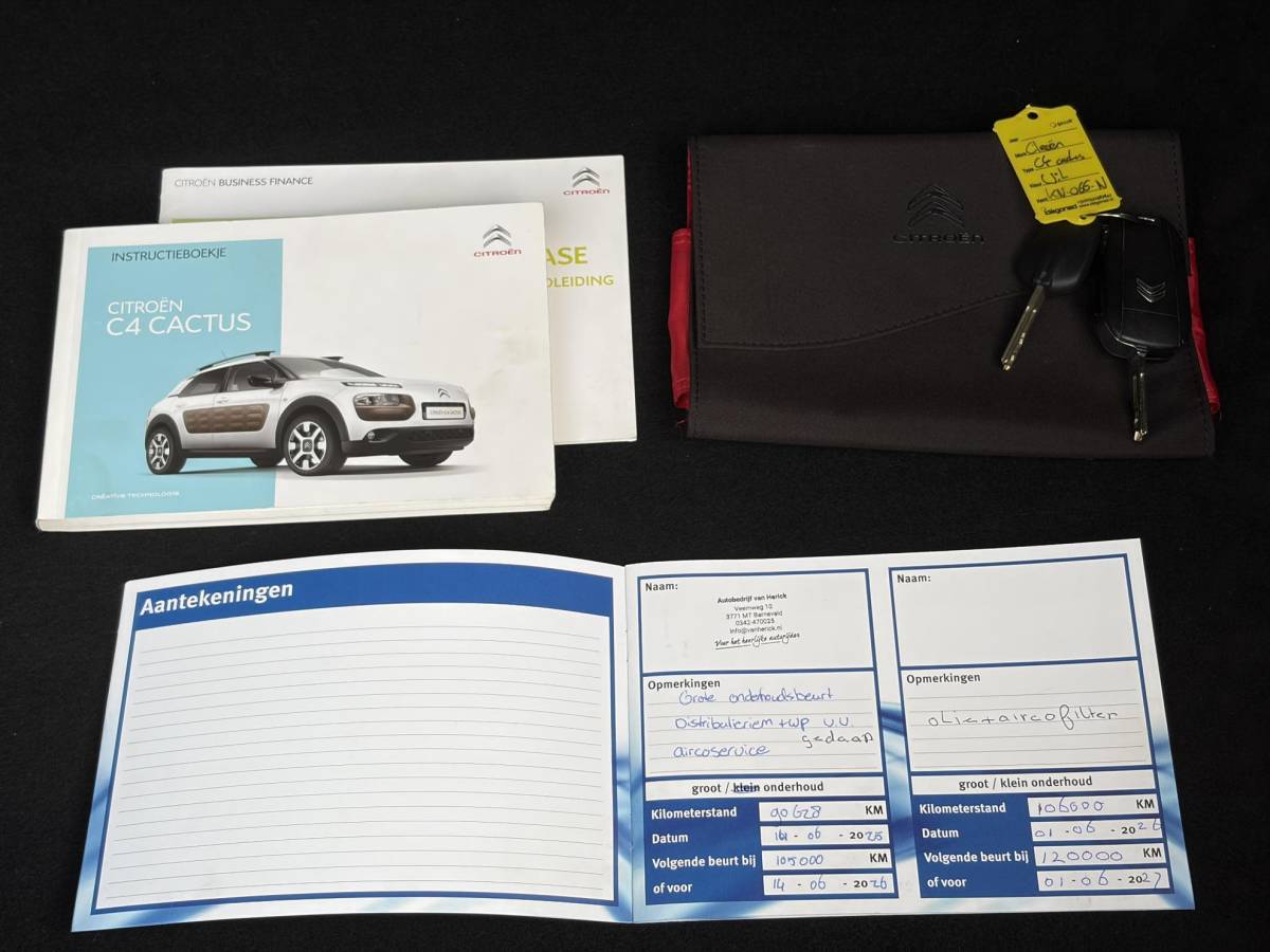 Citroën C4 Cactus Citroen C4 Cactus 1.2 PureTech Feel ✓D-riem vv in 06-2025✓Navi✓Carplay✓Clima✓Cruise✓Pdc✓Automaat✓N.A.P✓Apk tot 06-2027