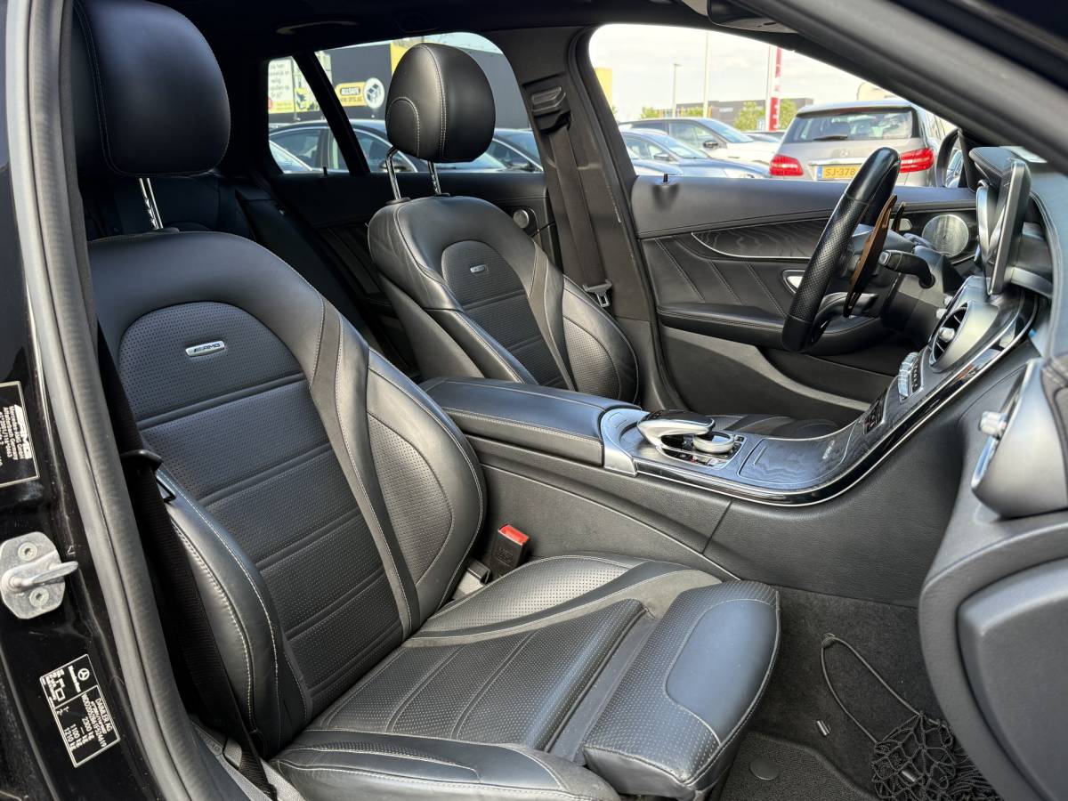 Mercedes-Benz C-Klasse Mercedes-Benz C-klasse 63-AMG Estate BWJ 2017 | 476 PK | BURMESTER | PANO | ADAPT. CRUISE | AUTO PILOT | MULTIBEAM | HUD | MEMORY | DODE HOEK | VOL LEDER | CAM. | SPORTUITLAAT | VERLAAGD | STOELVERW. |