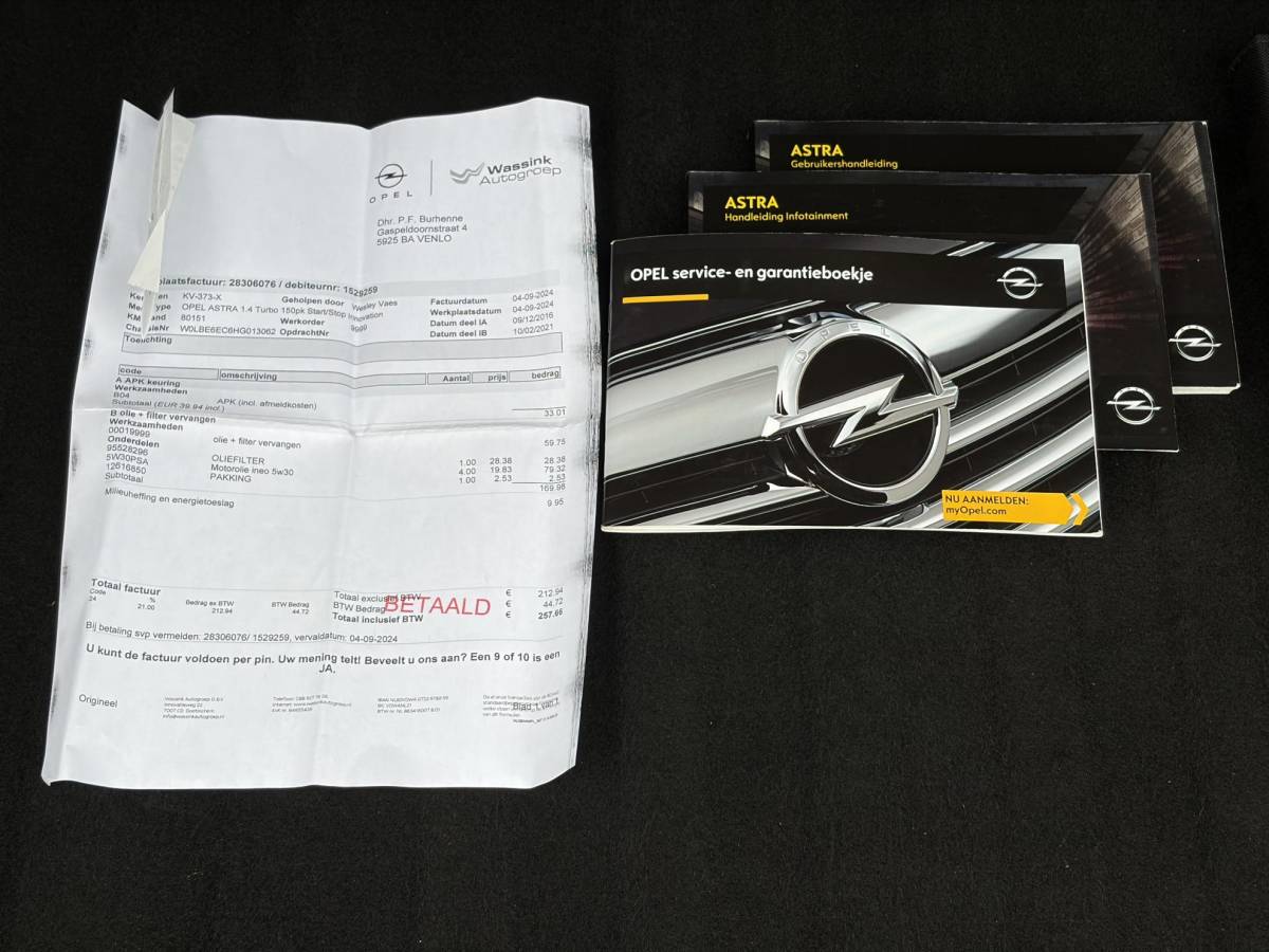 Opel Astra Opel Astra 1.4 Innovation ✓2e Eigenaar✓Carplay✓Navi✓150pk✓Keyless✓6 Bak✓Halfleder✓Rijstrooksensor✓Pdc V+A✓Clima✓Cruise✓Lm velgen✓Bj 12-2016✓N.A.P✓Apk tot 09-2027