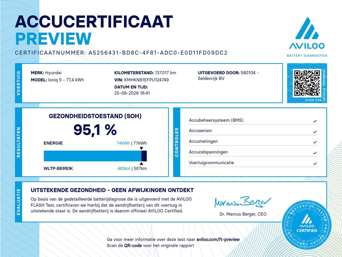 Hyundai IONIQ 5 Hyundai IONIQ 5 Connect+ 77.4 kWh | SOH 95,1% | Half leder | Adaptive cruise | 360 camera | Park assist | Stuur/stoelverwarming | Carplay | Climate control | Elektrische achterklep