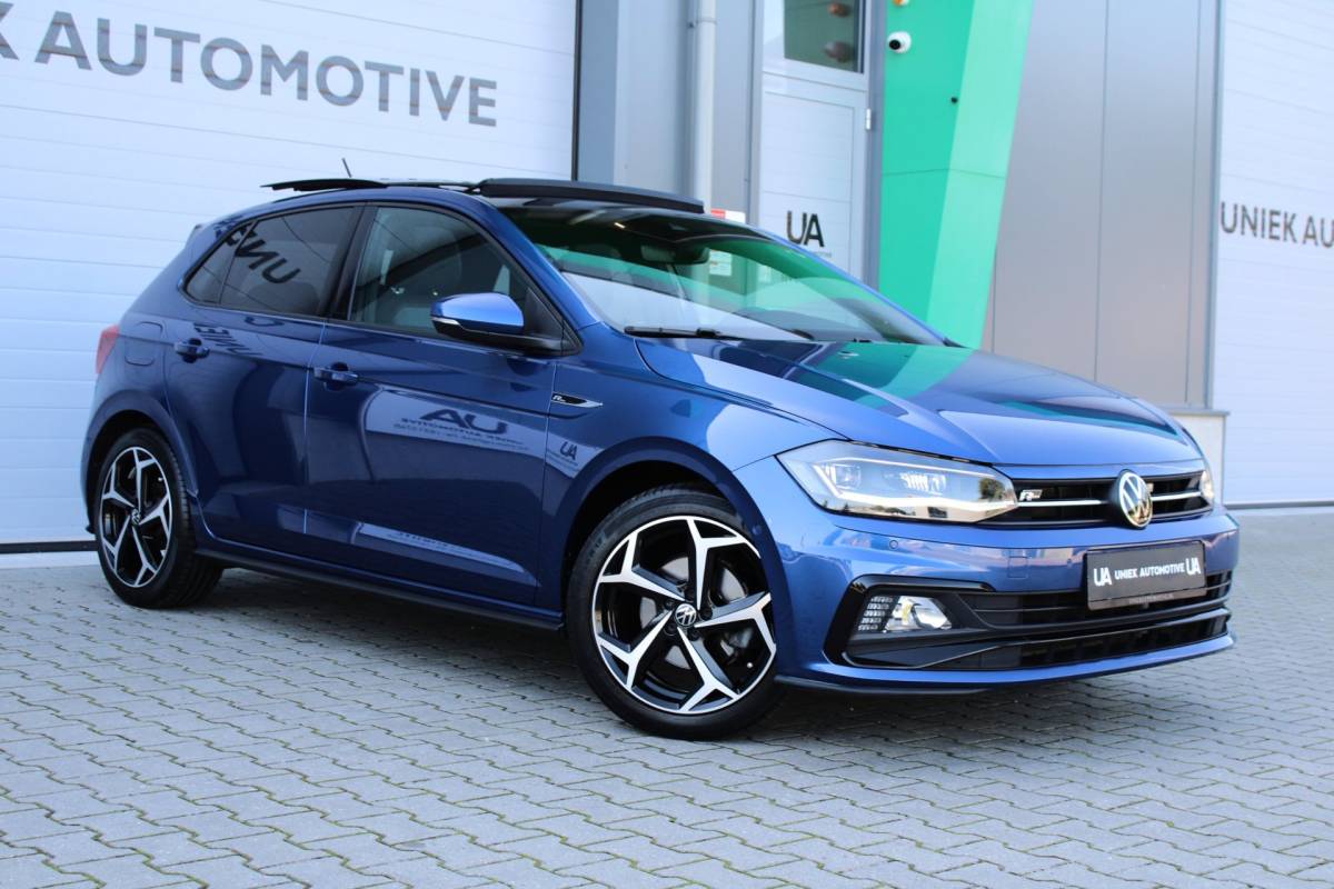 Volkswagen Polo Volkswagen Polo 1.5 TSI HIGHLINE BUSINESS R | R LINE | KEYLESS | 17″ | CAMERA | BEATS | LED | DODEHOEK | ACC | PANO | 1E EIG!