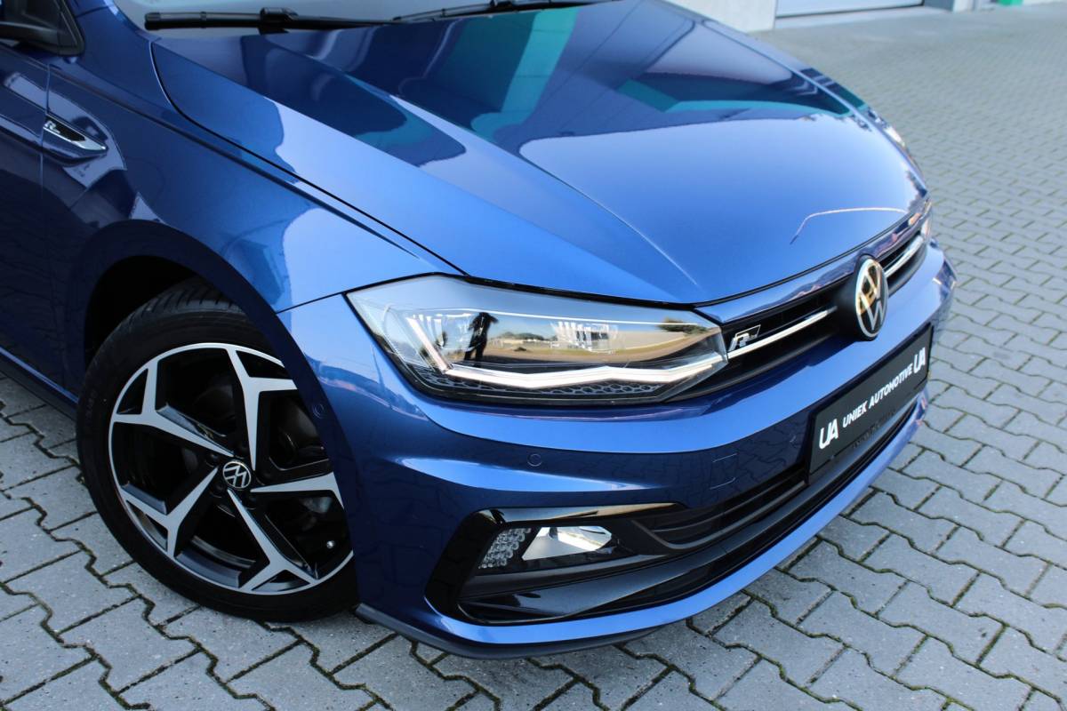 Volkswagen Polo Volkswagen Polo 1.5 TSI HIGHLINE BUSINESS R | R LINE | KEYLESS | 17″ | CAMERA | BEATS | LED | DODEHOEK | ACC | PANO | 1E EIG!