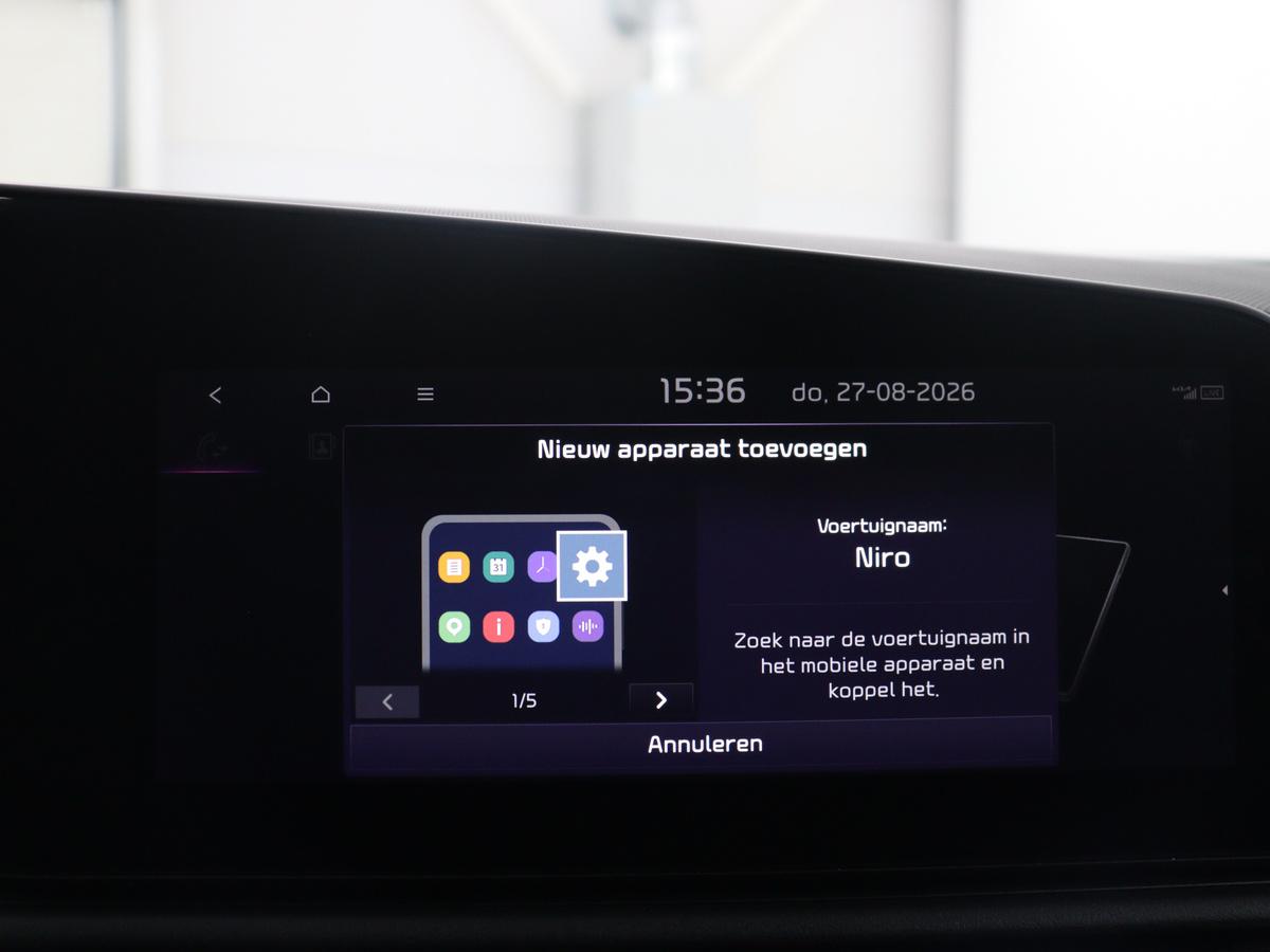 Kia Niro Kia Niro 1.6 GDi Hybrid DynamicPlusLine | Panoramadak | Leder | Cruise control | Head-up | Stuur/stoel verwarming | Navigatie | Carplay | Camera | Park assist | Elektrische achterklep