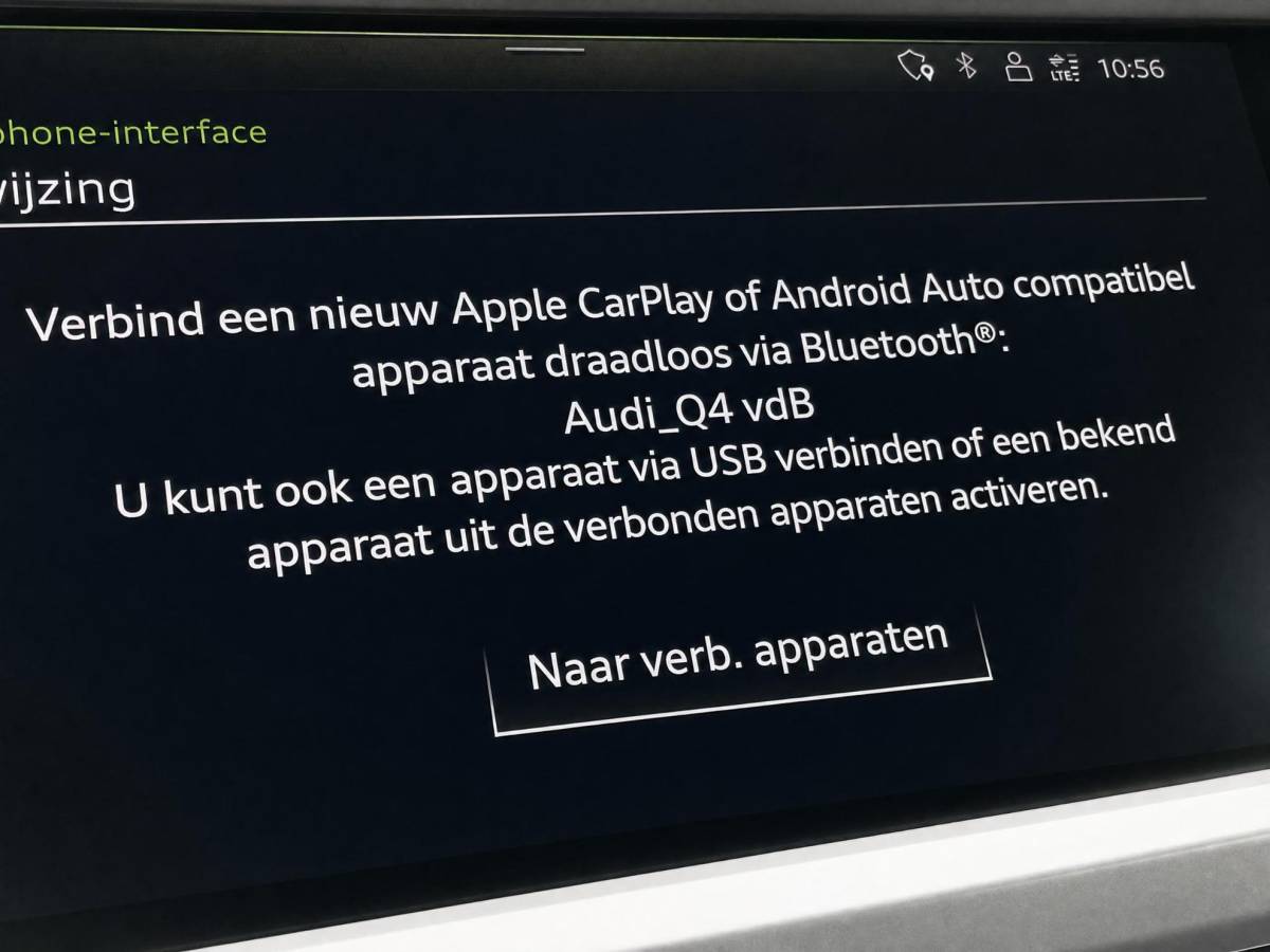 Audi Q4 Sportback e-tron Audi Q4 Sportback e-tron 35 Launch edition 55 kWh 125kW/170PK · Panoramadak · Leder · Stoelverwarming · Apple/Android Car Play · Garantie t/m 17-10-2026 of 100000km.