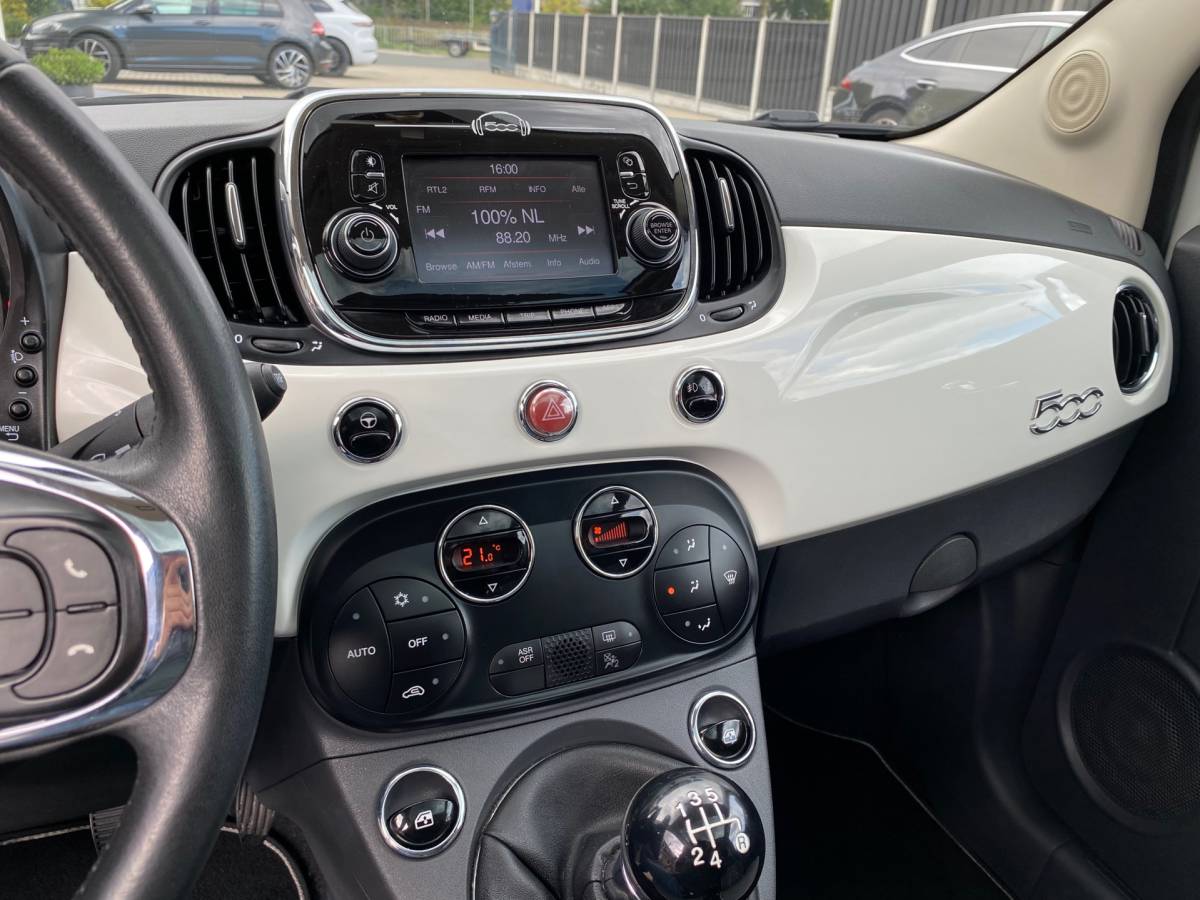 Fiat 500 Fiat 500 1.2 Lounge NIEUWSTAAT PANO XENON CLIMA CHROOM PAKKET ELEKTR PAKKET