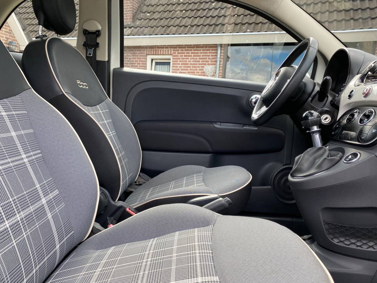 Fiat 500 Fiat 500 1.2 Lounge NIEUWSTAAT PANO XENON CLIMA CHROOM PAKKET ELEKTR PAKKET