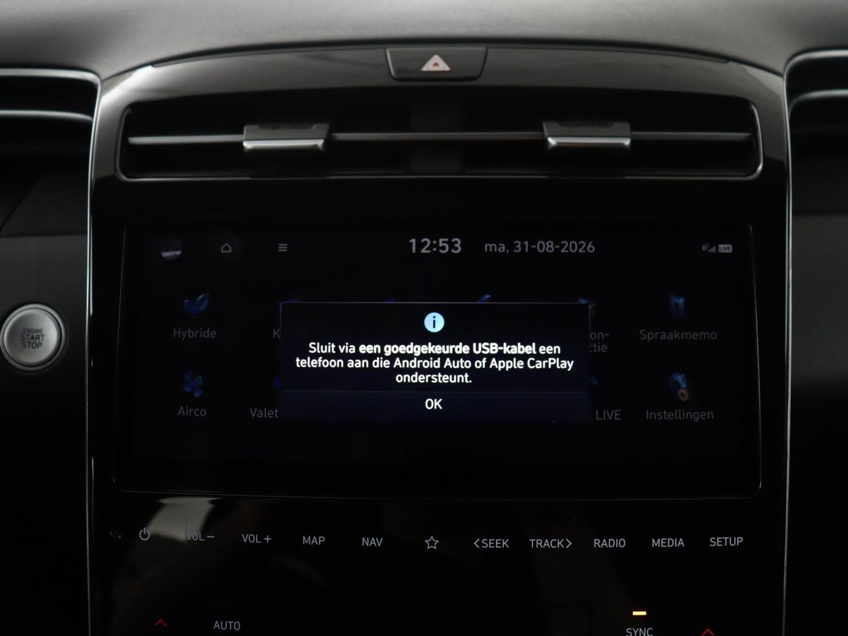 Hyundai Tucson Hyundai Tucson 1.6 T-GDI HEV Comfort Smart | Trekhaak | Adaptive cruise | Stuur/stoel verwarming | Climate control | Carplay | Camera | Park assist | Full LED | KRELL Sound |