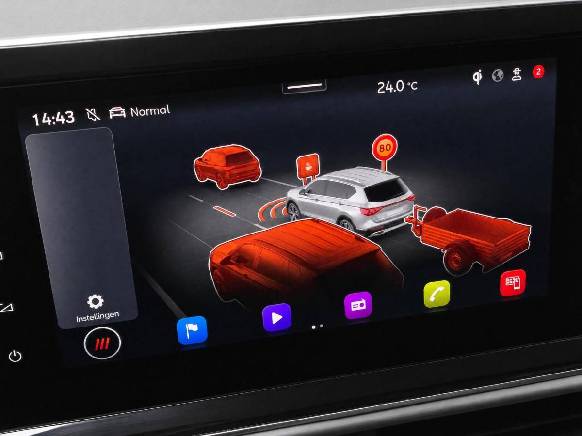 SEAT Tarraco SEAT Tarraco 1.4TSIe-Hybrid 180kW/245PK PHEV FR · Panoramdak · Trekhaak · 360°Camera + Parkeersensoren · Stoelverwarming · Apple/Android Car Play ·