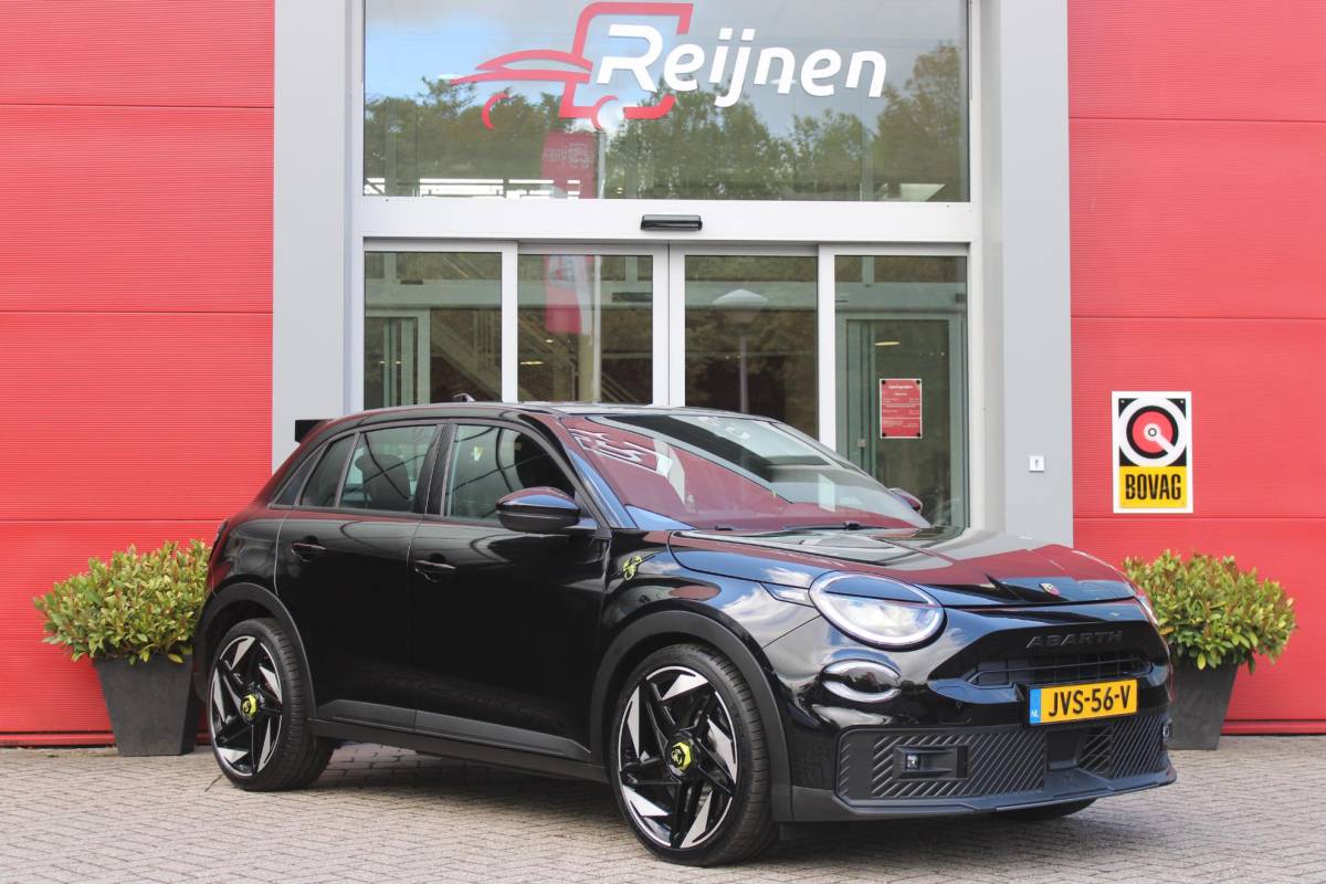 Abarth 600e ABARTH 600e Abarth Turismo 240PK 54 kWh | “TORSEN” MECHANISCH SPERDIFFERENTIEEL | SABELT SPORT STOELEN | 20″ LICHTMETALEN VELGEN ABARTH DESIGN | ABARTH BODYKIT | PARKEERSENSOREN ACHTER | ABARTH REMKLAUWEN | ADAPTIVE CRUISE CONTROL | DRAADLOZE APPLE CARPLAY/ANDROID AUTO | DC SNELLAAD FUNCTIE | KEYLESS START | AUTOMATISCH DIMMENDE BINNENSPIEGEL |