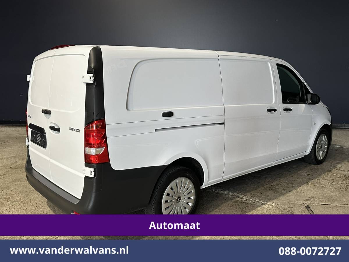 Mercedes-Benz Vito Mercedes-Benz Vito 116 CDI 164pk 9G-Tronic Automaat L3H1 Model 2025 Euro6 Airco | XL MBUX | Camera | Navigatie | Adaptieve Cruisecontrol Stoelverwarming, Bijrijdersbank