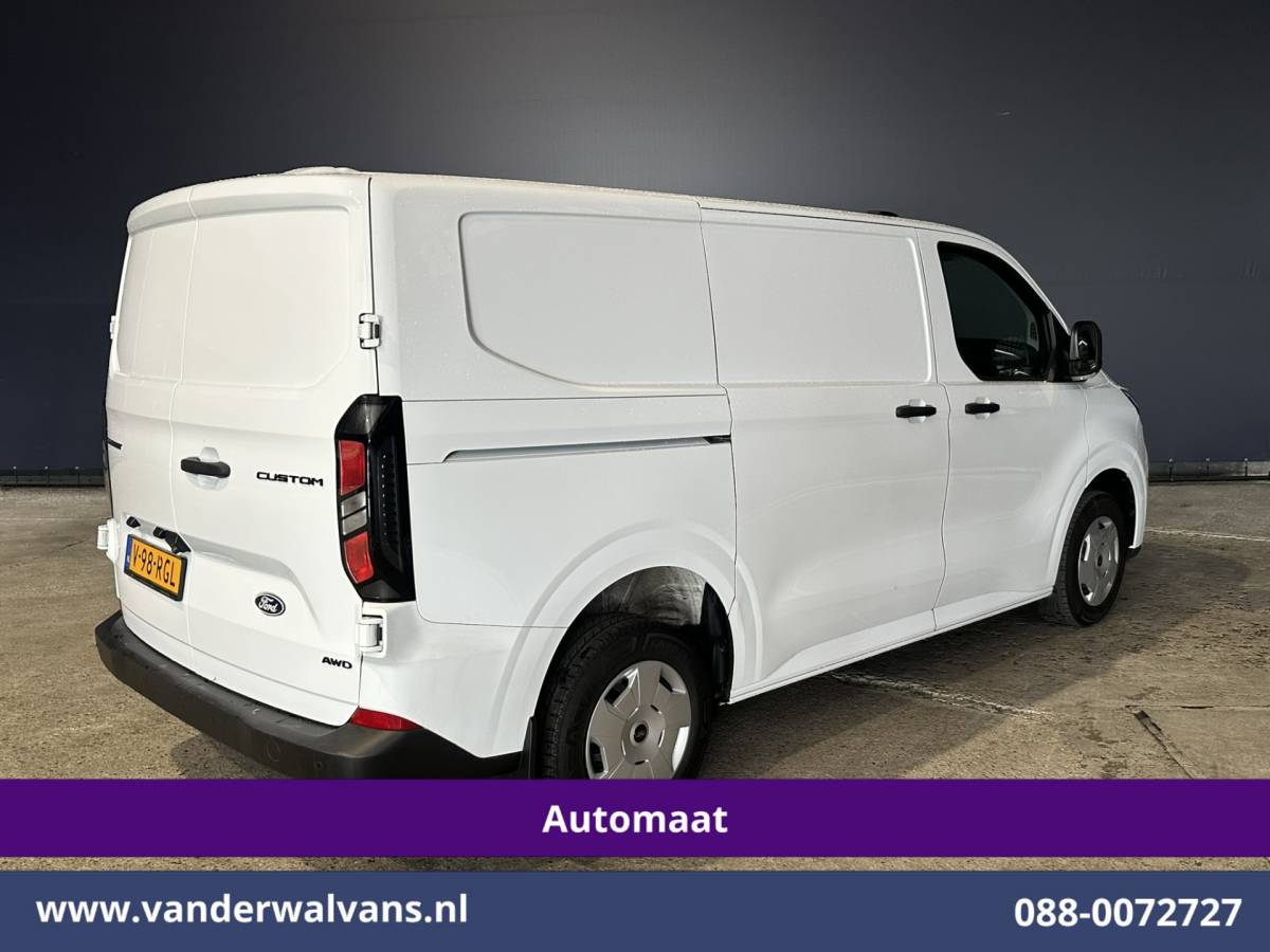 Ford Transit Custom Ford Transit Custom 2.0 TDCI 136pk Automaat L1H1 Euro6 Airco | Camera | LED | Apple Carplay | Cruisecontrol Android Auto, Verwarmde voorruit, Parkeersensoren, Bijrijdersbank
