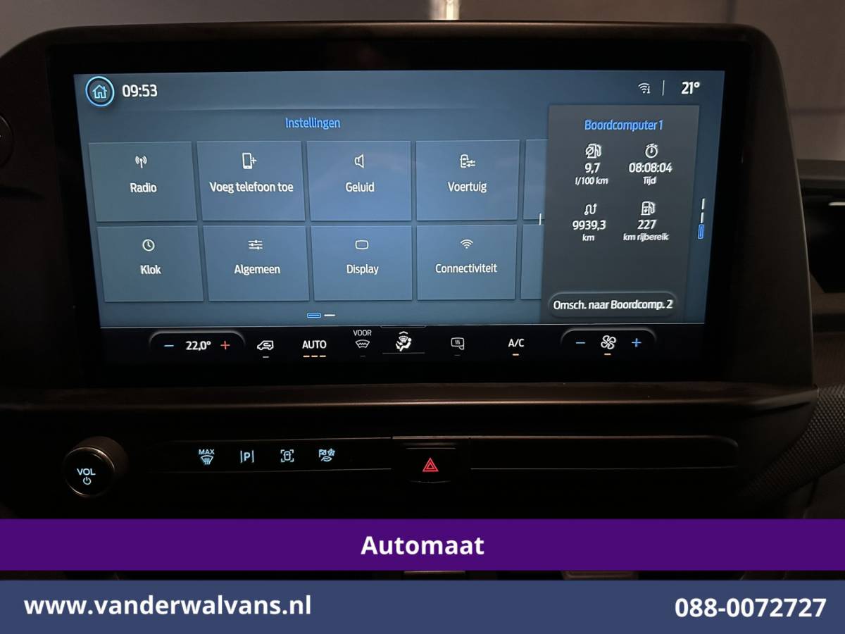Ford Transit Custom Ford Transit Custom 2.0 TDCI 136pk Automaat L1H1 Euro6 Airco | Camera | LED | Apple Carplay | Cruisecontrol Android Auto, Verwarmde voorruit, Parkeersensoren, Bijrijdersbank