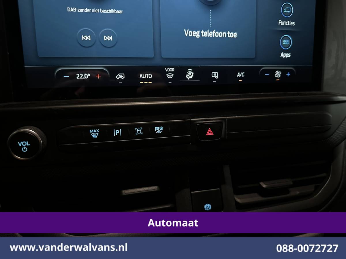 Ford Transit Custom Ford Transit Custom 2.0 TDCI 136pk Automaat L1H1 Euro6 Airco | Camera | LED | Apple Carplay | Cruisecontrol Android Auto, Verwarmde voorruit, Parkeersensoren, Bijrijdersbank