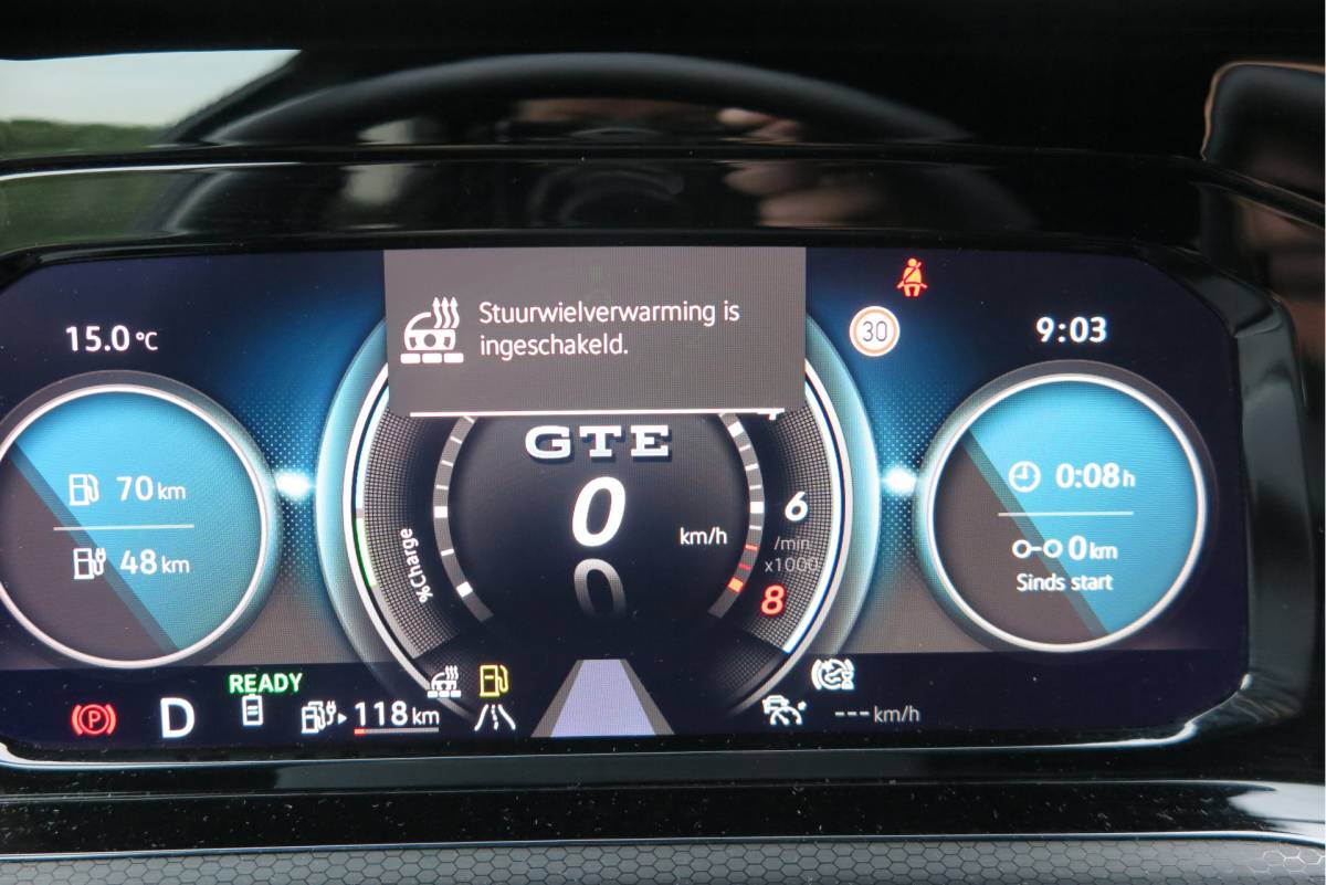 Volkswagen Golf Volkswagen Golf 1.4 eHybrid 245pk GTE  ,SOH 93%. Trekhaak afneembaar,ACC, PDC, Virtual cockpit,Navi, DAB+ , Carplay , Zwarte hemelbekleding, 18″LMV etc.