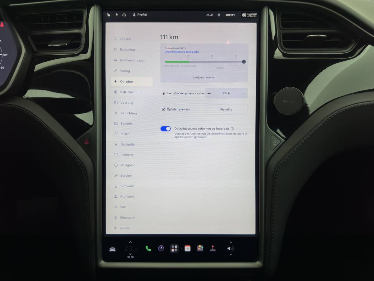 Tesla Model S Tesla Model S 75D Base AWD [ 3-Fase-17kW ] {SoH-89%} Aut. *PANO | LEATHER-FABRIC | AIRSUSPENION | FULL-LED | NAVI-FULLMAP | KEYLESS | HEATED-SPORTSEATS | DIGI-COCKPIT | AUTO-PILOT | CAMERA | 19″ALU*