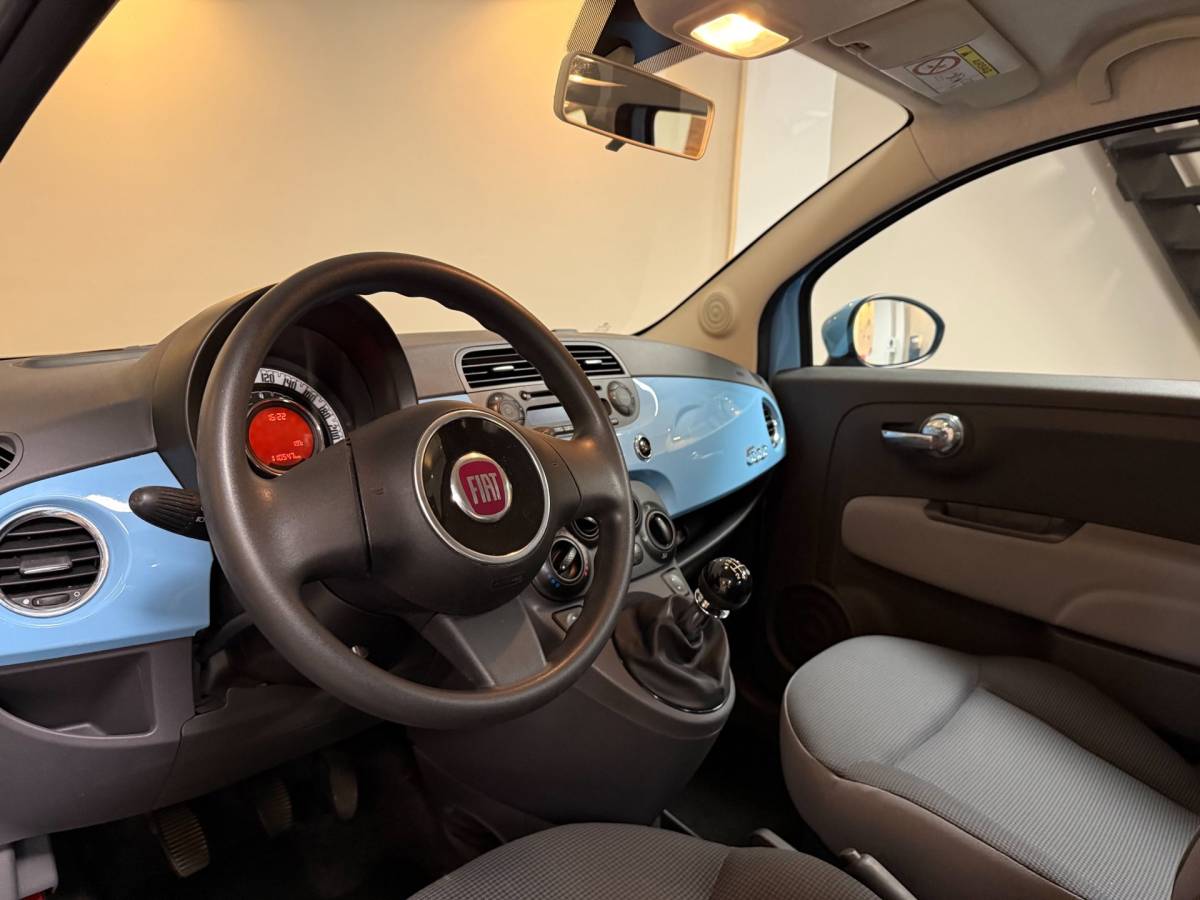 Fiat 500 Fiat 500 1.0 TwinAir Pop *Baby Blue* Top onderhouden! Airco|Isofix|NAP|Origineel NL|Prachtige kleur!