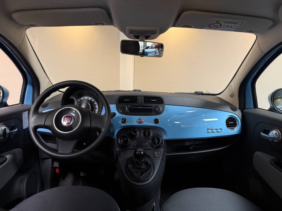 Fiat 500 Fiat 500 1.0 TwinAir Pop *Baby Blue* Top onderhouden! Airco|Isofix|NAP|Origineel NL|Prachtige kleur!