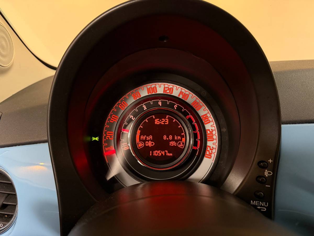 Fiat 500 Fiat 500 1.0 TwinAir Pop *Baby Blue* Top onderhouden! Airco|Isofix|NAP|Origineel NL|Prachtige kleur!
