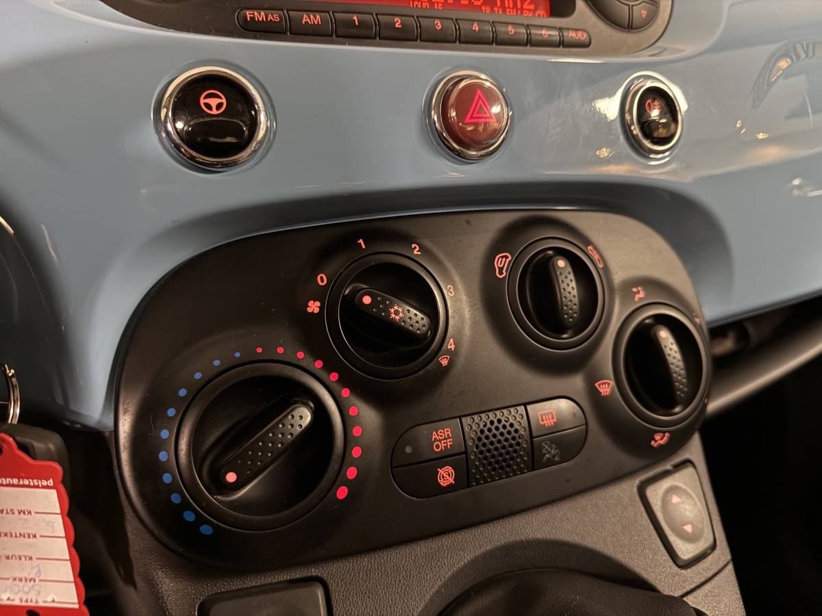 Fiat 500 Fiat 500 1.0 TwinAir Pop *Baby Blue* Top onderhouden! Airco|Isofix|NAP|Origineel NL|Prachtige kleur!