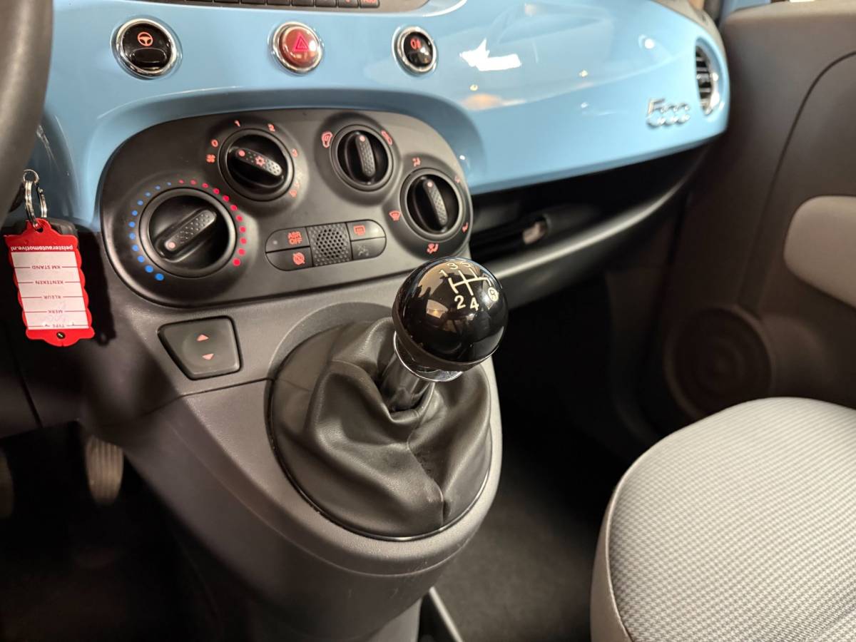 Fiat 500 Fiat 500 1.0 TwinAir Pop *Baby Blue* Top onderhouden! Airco|Isofix|NAP|Origineel NL|Prachtige kleur!