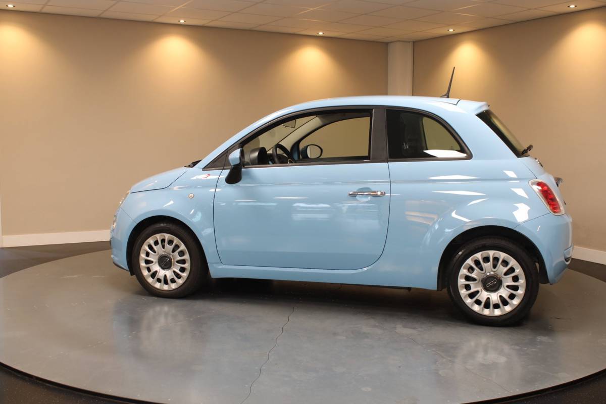 Fiat 500 Fiat 500 1.0 TwinAir Pop *Baby Blue* Top onderhouden! Airco|Isofix|NAP|Origineel NL|Prachtige kleur!