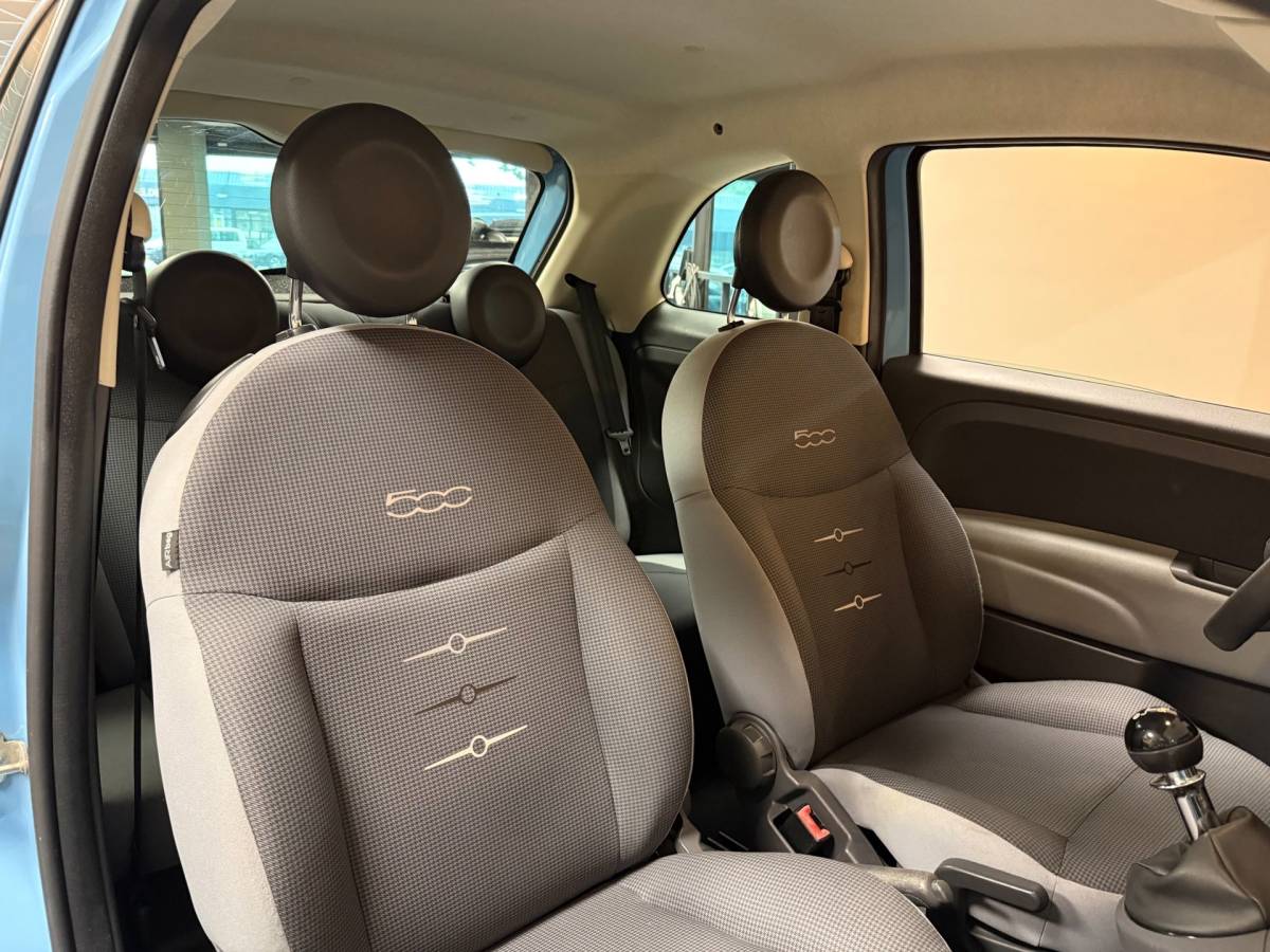 Fiat 500 Fiat 500 1.0 TwinAir Pop *Baby Blue* Top onderhouden! Airco|Isofix|NAP|Origineel NL|Prachtige kleur!