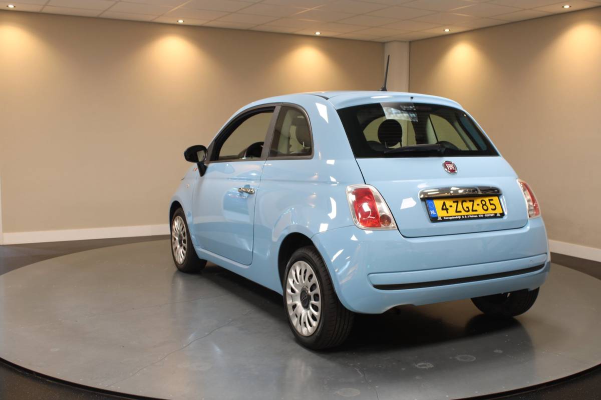 Fiat 500 Fiat 500 1.0 TwinAir Pop *Baby Blue* Top onderhouden! Airco|Isofix|NAP|Origineel NL|Prachtige kleur!