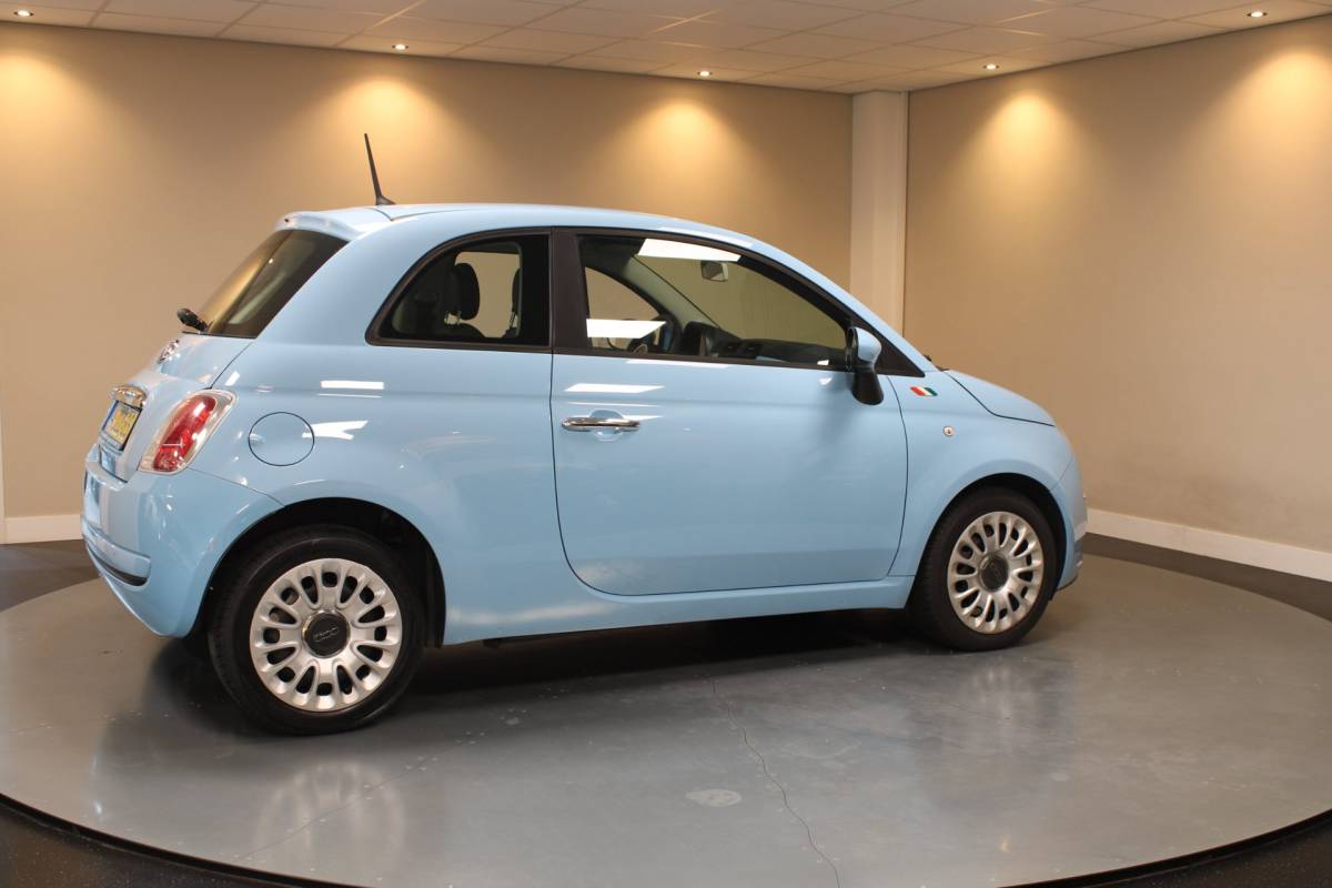 Fiat 500 Fiat 500 1.0 TwinAir Pop *Baby Blue* Top onderhouden! Airco|Isofix|NAP|Origineel NL|Prachtige kleur!