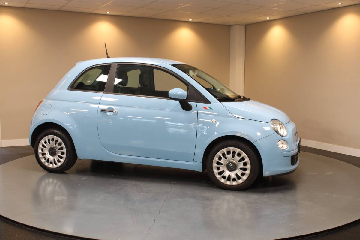 Fiat 500 Fiat 500 1.0 TwinAir Pop *Baby Blue* Top onderhouden! Airco|Isofix|NAP|Origineel NL|Prachtige kleur!