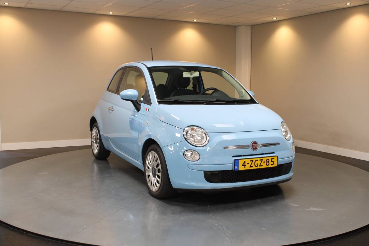 Fiat 500 Fiat 500 1.0 TwinAir Pop *Baby Blue* Top onderhouden! Airco|Isofix|NAP|Origineel NL|Prachtige kleur!