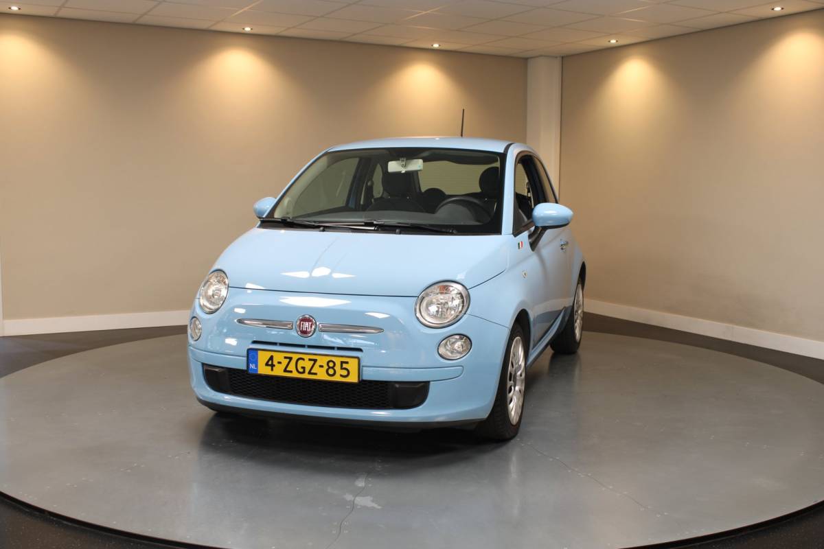 Fiat 500 Fiat 500 1.0 TwinAir Pop *Baby Blue* Top onderhouden! Airco|Isofix|NAP|Origineel NL|Prachtige kleur!