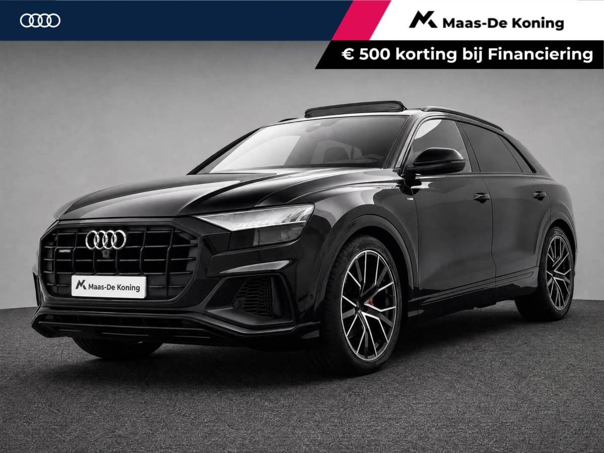 Audi Q8 Audi Q8 55 TFSI 340pk Tiptronic Quattro Pro Line S · Panoramadak · Leder · Luchtvering · 360 Camera · Stoelmassage · Stoelventilatie · 22” Inch · Bang & Olufsen ·