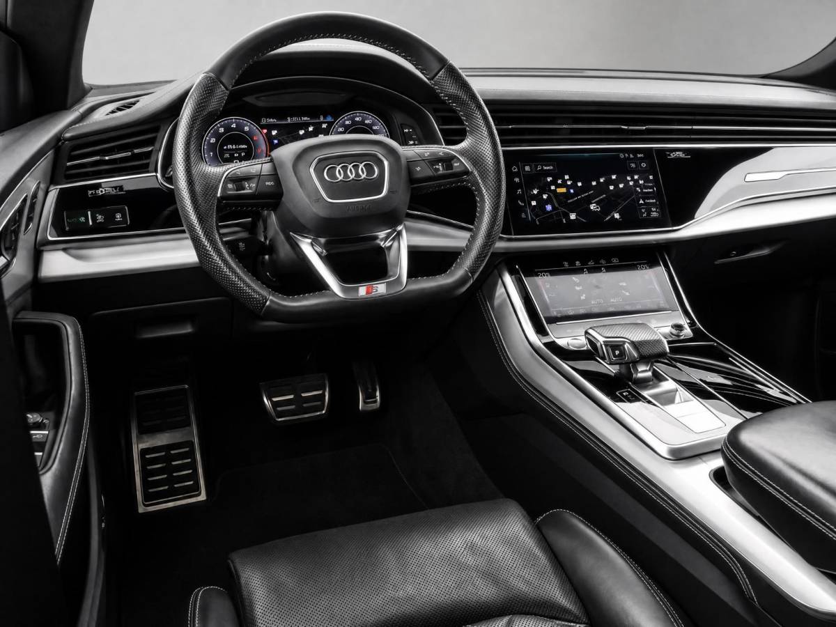 Audi Q8 Audi Q8 55 TFSI 340pk Tiptronic Quattro Pro Line S · Panoramadak · Leder · Luchtvering · 360 Camera · Stoelmassage · Stoelventilatie · 22” Inch · Bang & Olufsen ·