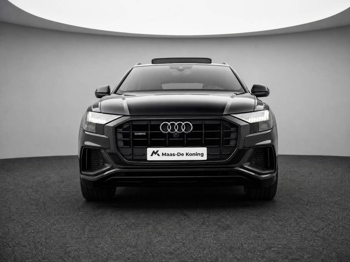 Audi Q8 Audi Q8 55 TFSI 340pk Tiptronic Quattro Pro Line S · Panoramadak · Leder · Luchtvering · 360 Camera · Stoelmassage · Stoelventilatie · 22” Inch · Bang & Olufsen ·