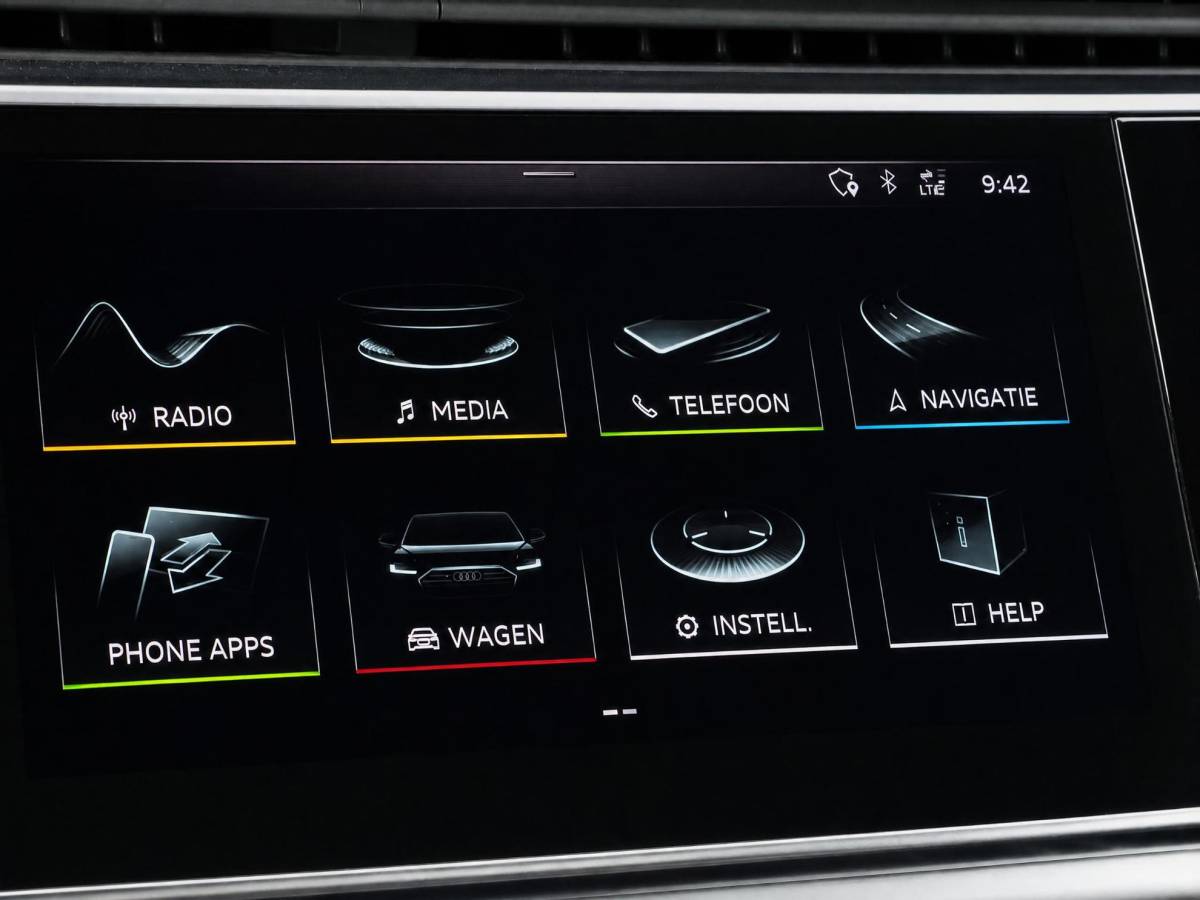 Audi Q8 Audi Q8 55 TFSI 340pk Tiptronic Quattro Pro Line S · Panoramadak · Leder · Luchtvering · 360 Camera · Stoelmassage · Stoelventilatie · 22” Inch · Bang & Olufsen ·