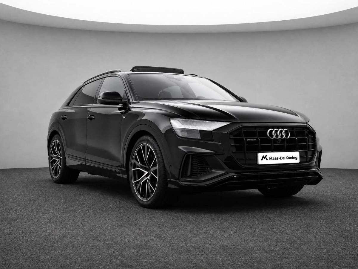 Audi Q8 Audi Q8 55 TFSI 340pk Tiptronic Quattro Pro Line S · Panoramadak · Leder · Luchtvering · 360 Camera · Stoelmassage · Stoelventilatie · 22” Inch · Bang & Olufsen ·