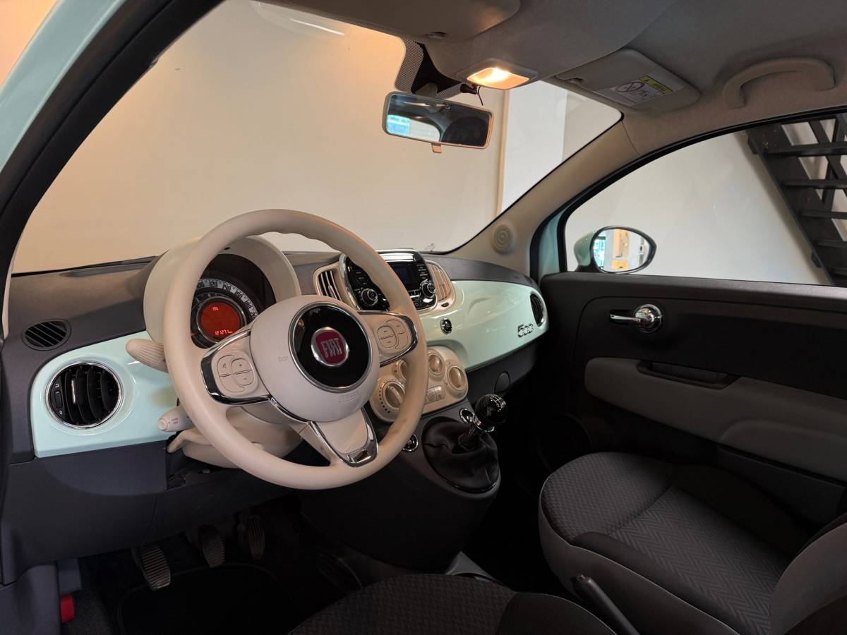 Fiat 500 Fiat 500 0.9 TwinAir Turbo Popstar *Mint-groen* Top-onderhouden! Cruise|NAP|Verde-Lattementa