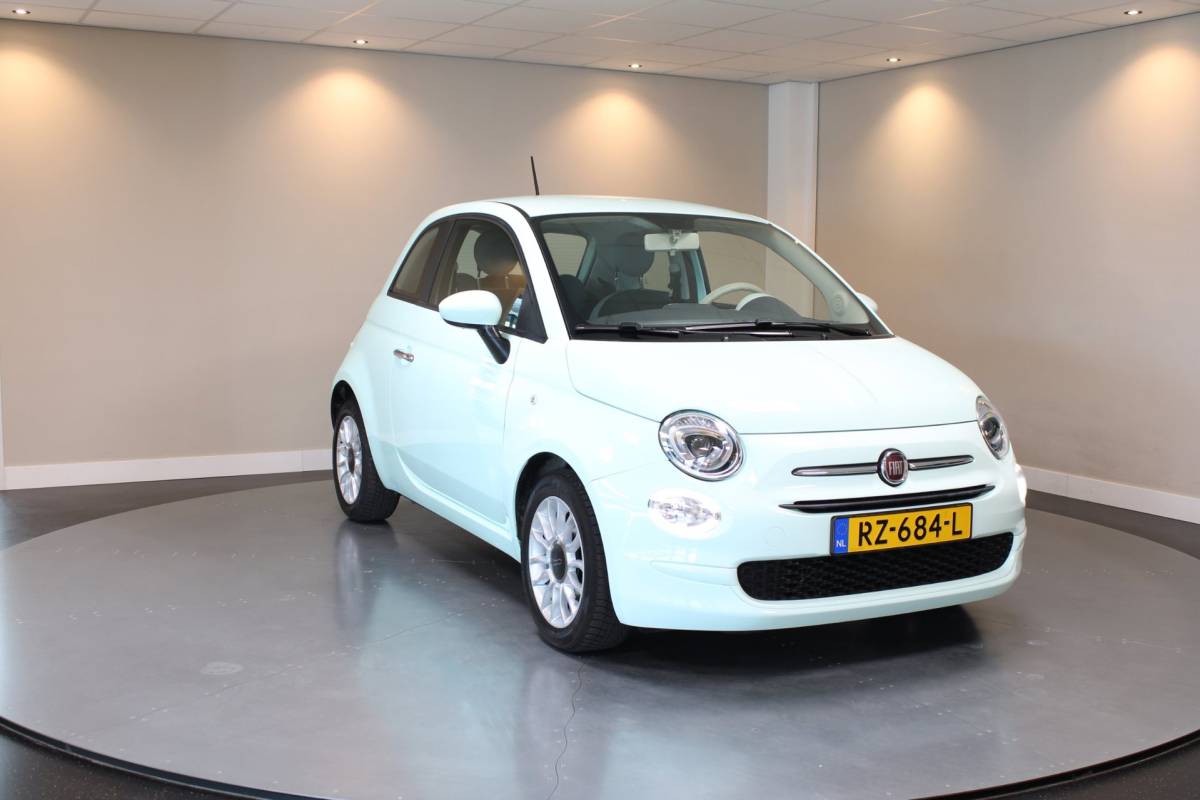 Fiat 500 Fiat 500 0.9 TwinAir Turbo Popstar *Mint-groen* Top-onderhouden! Cruise|NAP|Verde-Lattementa