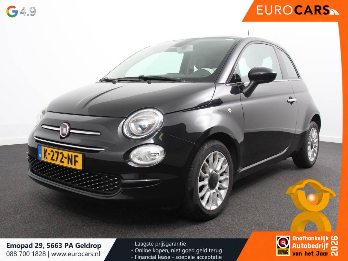 Fiat 500 Fiat 500 1.2 Lounge Navigatie Leder Interieur Climate Control Panoramadak Parkeer sensoren