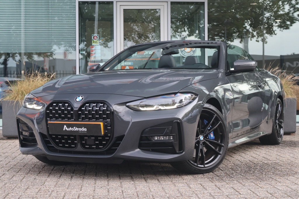 BMW 4 Serie BMW 4-Serie Cabrio (g23) 420i M-Sport 184pk | Dravitgrau | Carbon | ACC | Climate | HUD | Stoelverwarming | Camera