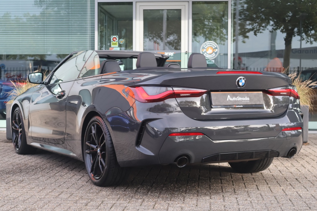 BMW 4 Serie BMW 4-Serie Cabrio (g23) 420i M-Sport 184pk | Dravitgrau | Carbon | ACC | Climate | HUD | Stoelverwarming | Camera