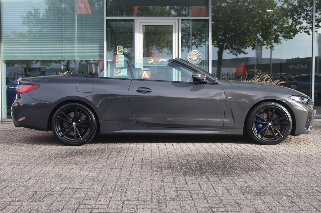 BMW 4 Serie BMW 4-Serie Cabrio (g23) 420i M-Sport 184pk | Dravitgrau | Carbon | ACC | Climate | HUD | Stoelverwarming | Camera