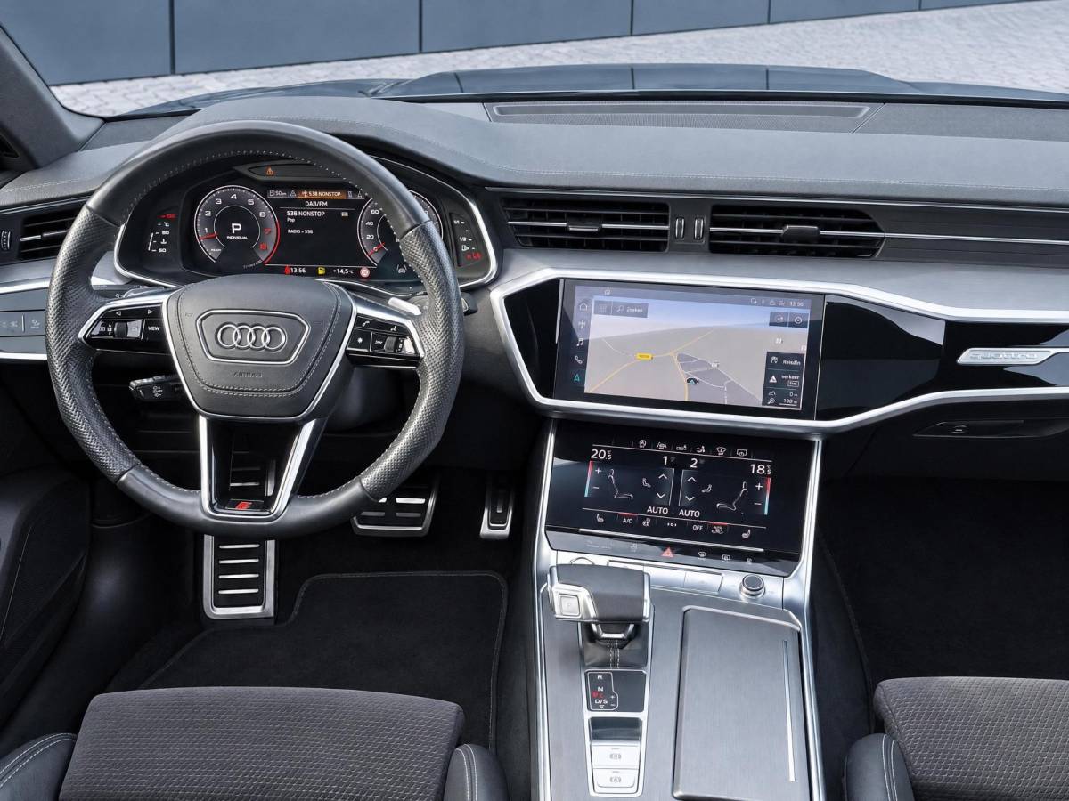 Audi A7 Audi A7 Sportback 55 TFSI quattro Pro Line S | Incl. 12 maanden garantie | Schuif/kantel panorama dak | 360° camera | Head-up display | Wegklapbare trekhaak | Matrix koplampen | Soft close | Memory zetels | Dode hoek detectie | Elektrische achterklep | Bowers & Wilkens | Standkachel |
