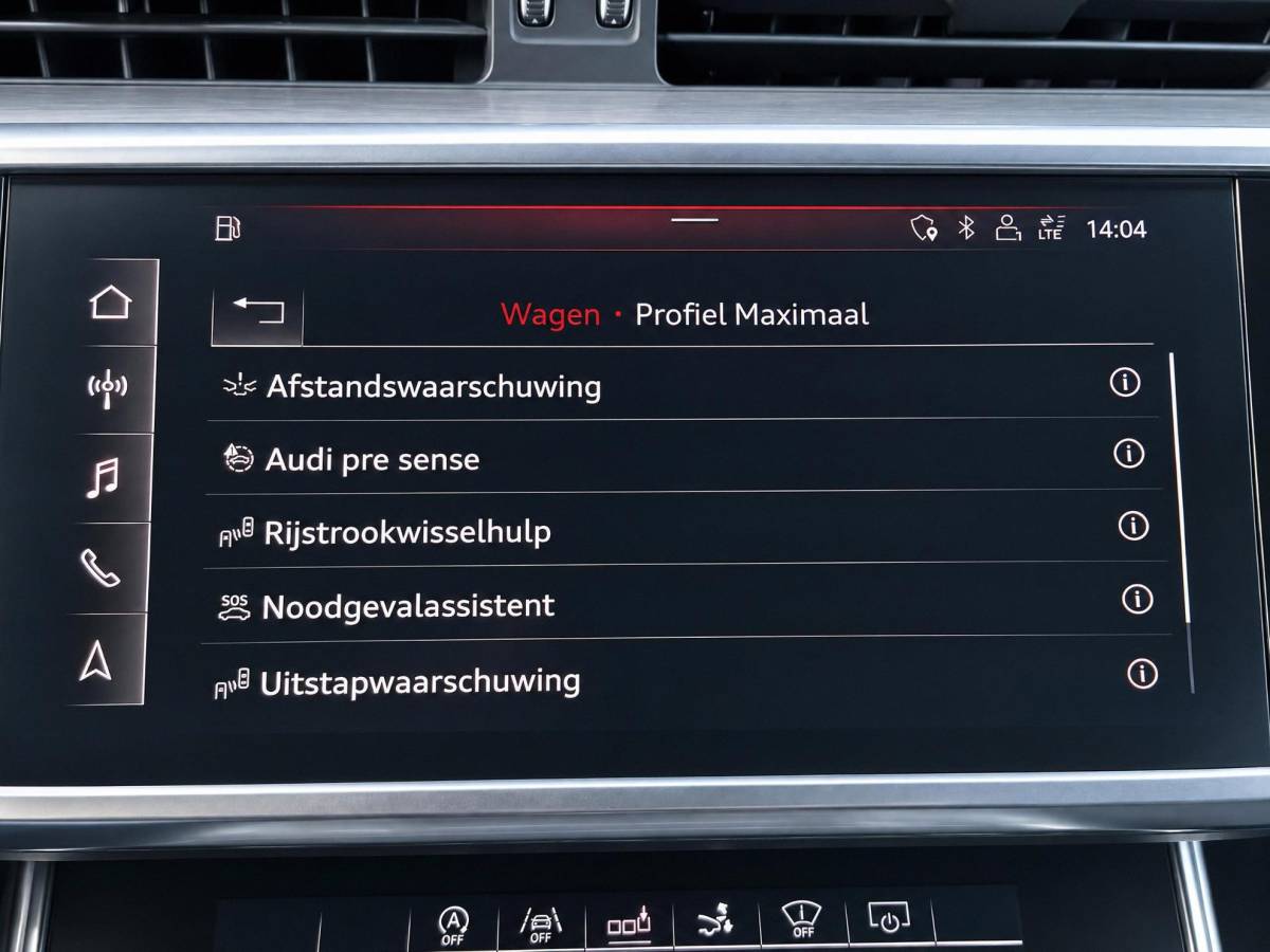Audi A7 Audi A7 Sportback 55 TFSI quattro Pro Line S | Incl. 12 maanden garantie | Schuif/kantel panorama dak | 360° camera | Head-up display | Wegklapbare trekhaak | Matrix koplampen | Soft close | Memory zetels | Dode hoek detectie | Elektrische achterklep | Bowers & Wilkens | Standkachel |